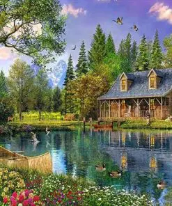 Lakeside Cottage Paint By Numbers