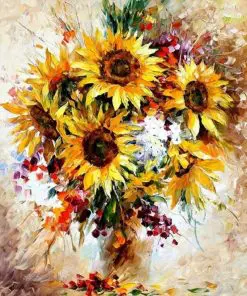 Blooming Sunflowers Paint By Numbers