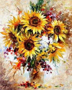 Blooming Sunflowers Paint By Numbers