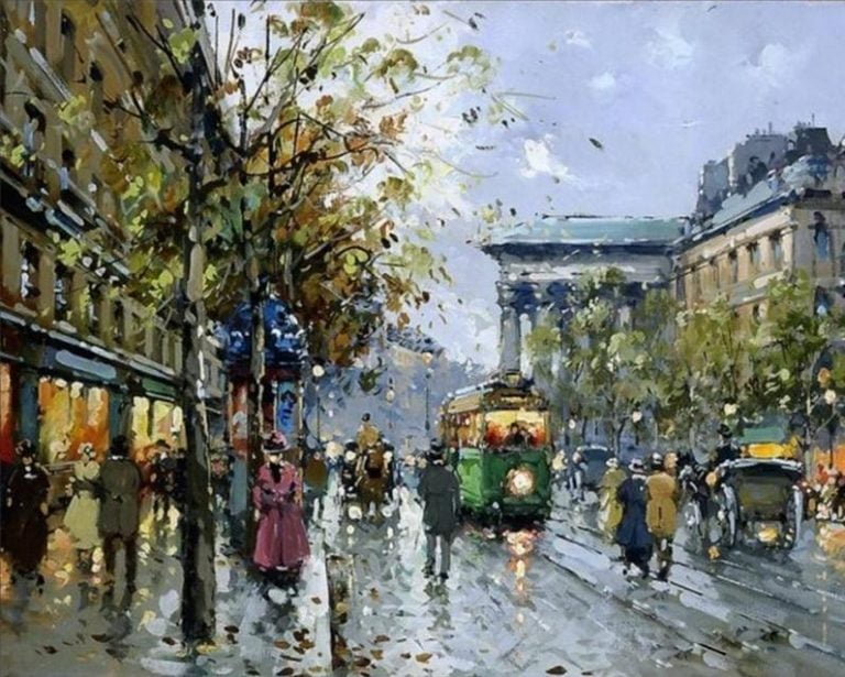 Paris Boulevard Paint By Numbers - Numeral Paint Kit