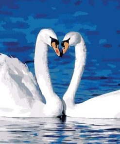 Swans On Lake Paint By Numbers
