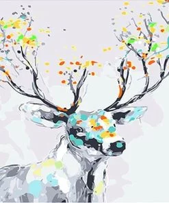 Abstract Deer Paint By Numbers