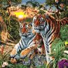 Wild Tiger Family Paint by numbers