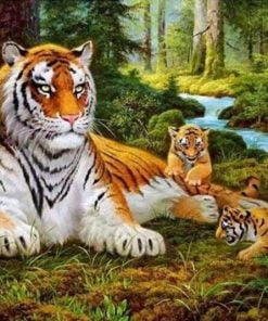Tiger Family Paint By Numbers