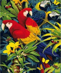 Parrot Birds Paint By Numbers