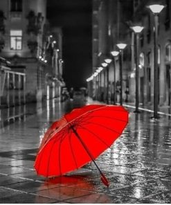 Red Umbrella paint by numbers