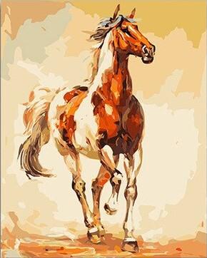Running Horse paint by numbers