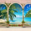Beach View Balcony Paint By Numbers