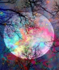 Galaxy Moon Paint By Numbers