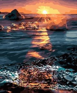 Sunset Over Sea Paint By Numbers