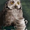 Owl And Stacked Cups Paint By Numbers