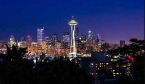 Seattle At Night Paint By Numbers - Numeral Paint Kit