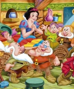 Snow White And the Seven Dwarfs Paint By Numbers