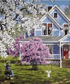 Spring Countryside House Paint By Numbers