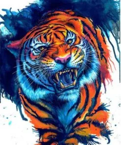 Abstract Tiger Animals Paint By Numbers