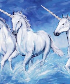 Three Unicorns Paint By Numbers