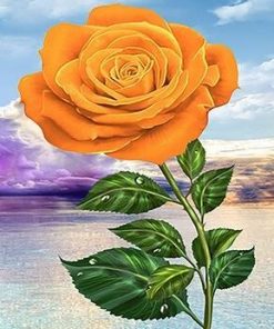 Yellow Rose Paint By Numbers