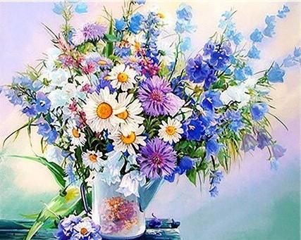 Flowers Bouquet Paint By Numbers - Numeral Paint Kit