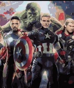Avengers Heroes Paint By Numbers