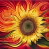 Magical Sunflower Paint By Numbers