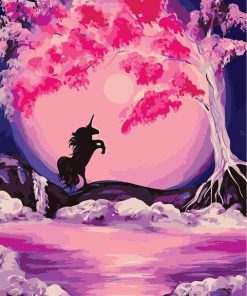 Unicorn Silhouette Paint By Numbers