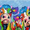Colorful Cows Paint By Numbers