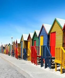 Cape Town Beach Huts Paint By Numbers