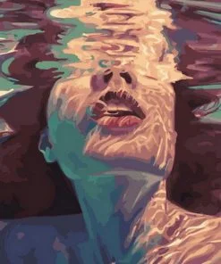 Woman in The Water Paint By Numbers