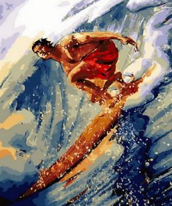 Surfer Boy Paint By Numbers