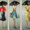 Ladies Under Umbrellas Paint By Numbers