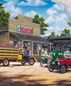 Vehicles and Train- Cars & Bikes Paint By Numbers