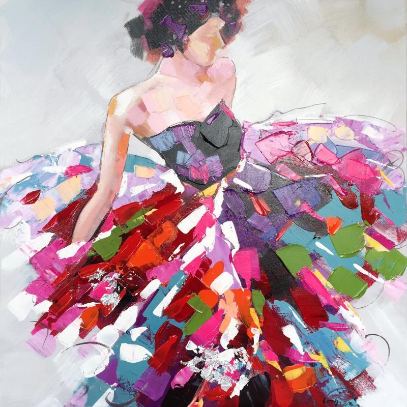 Girl In Colorful Dress Paint By Numbers