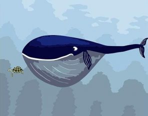 Blue Whale And Turtle Paint By Numbers