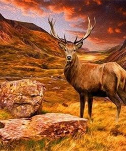 Wild Deer Paint By Numbers