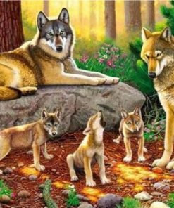 Wolf Family Paint By Numbers