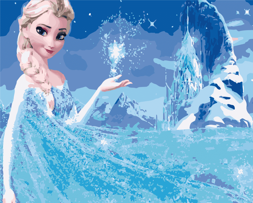 Frozen Princess Elsa Paint By Numbers - Numeral Paint Kit