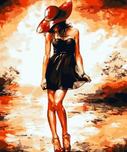 Girl In Red Hat Paint By Numbers