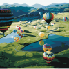 Hot Air Balloons In The Sky Paint By Numbers