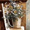 Flowers Vase On Chair Paint By Numbers