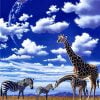 Zebras And Giraffes Paint By Numbers