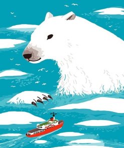 Polar Bear Paint By Numbers