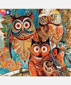 Mandala Owls Paint By Numbers