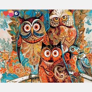 Mandala Owls Paint By Numbers