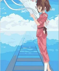 Chihiro And Dragon Haku Paint By Numbers
