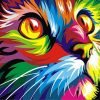 Colorful Cat paint by numbers