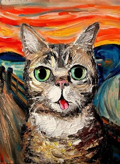 Scream Cat - Animals Paint By Number - Numeral Paint
