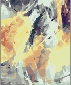 Dark Abstract Scene  Paint By Numbers
