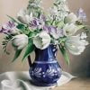 Blue Vase Flowers Paint By Numbers