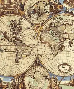 Ancient World Map Paint By Numbers