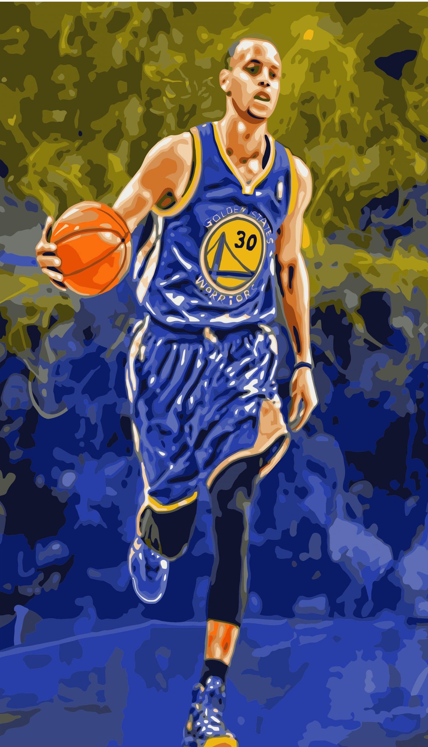 Stephen Curry MVP- People Paint By Numbers - Numeral Paint